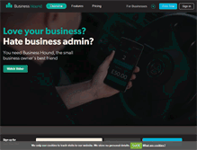Tablet Screenshot of mybusinesshound.com